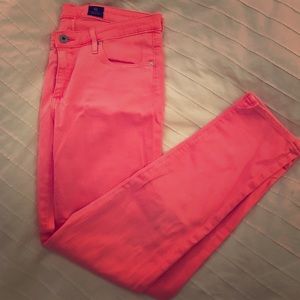 Neon Pink AG Jeans